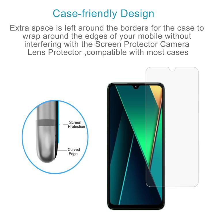 For Xiaomi Poco C75 5G 10pcs 0.26mm 9H 2.5D Tempered Glass Film