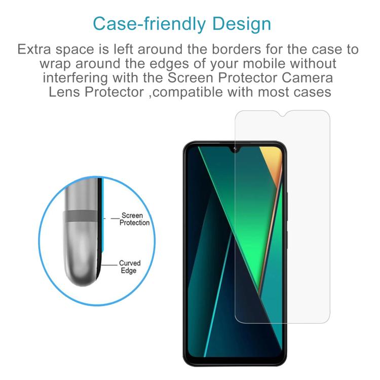 For Xiaomi Poco C85 4G 10pcs 0.26mm 9H 2.5D Tempered Glass Film