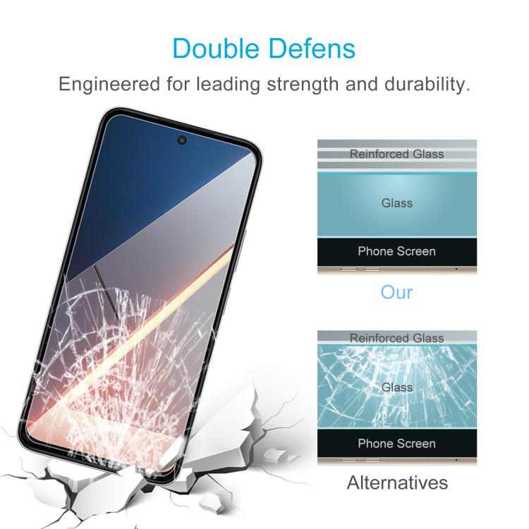For Xiaomi Poco M7 4G 171mm 10pcs 0.26mm 9H 2.5D Tempered Glass Film