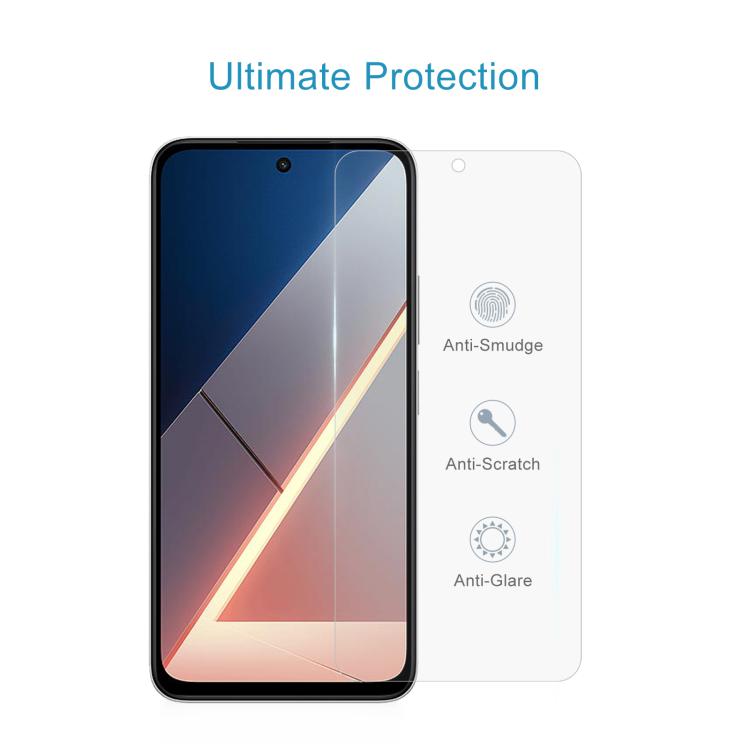 For Xiaomi Poco M7 4G 169mm 10pcs 0.26mm 9H 2.5D Tempered Glass Film