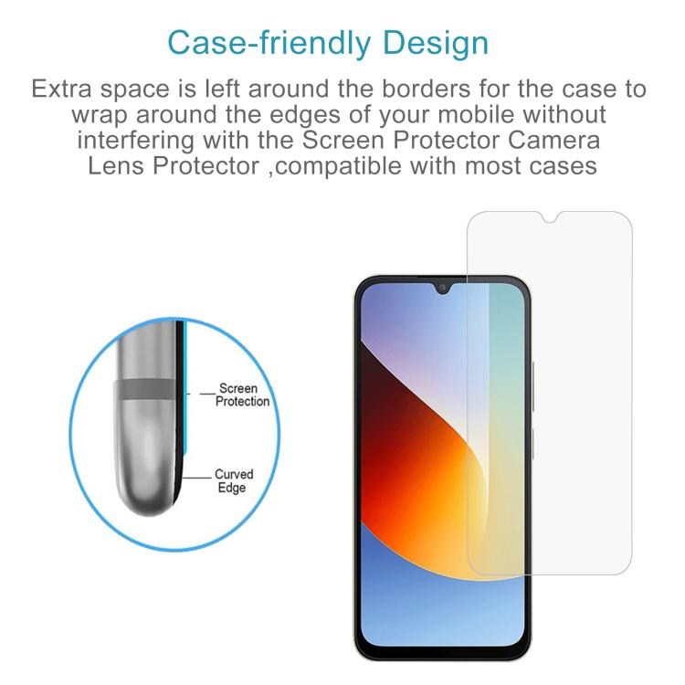 For Redmi A7 Pro 171mm / Poco C85x 5G 10pcs 0.26mm 9H 2.5D Tempered Glass Film