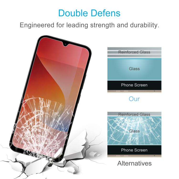 For Redmi 15a 5G 10pcs 0.26mm 9H 2.5D Tempered Glass Film