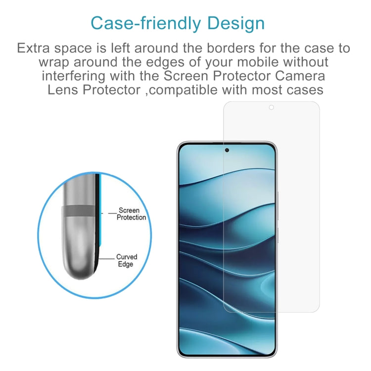 For Xiaomi Redmi Note 14 4G 50pcs 0.26mm 9H 2.5D Tempered Glass Film