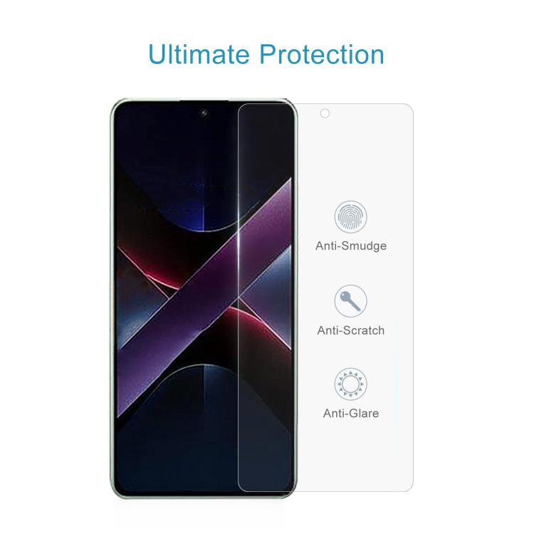 For Xiaomi Poco X7 Pro 50pcs 0.26mm 9H 2.5D Tempered Glass Film