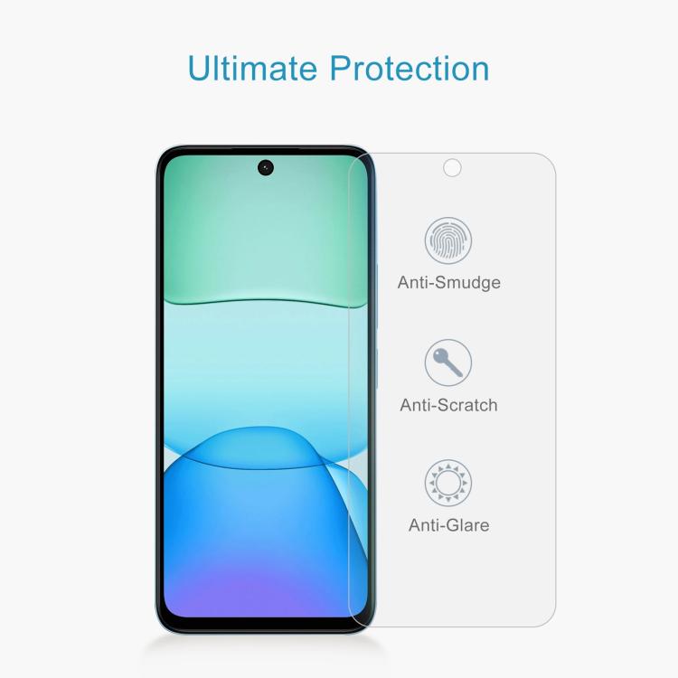 For Xiaomi Redmi 13x 50pcs 0.26mm 9H 2.5D Tempered Glass Film