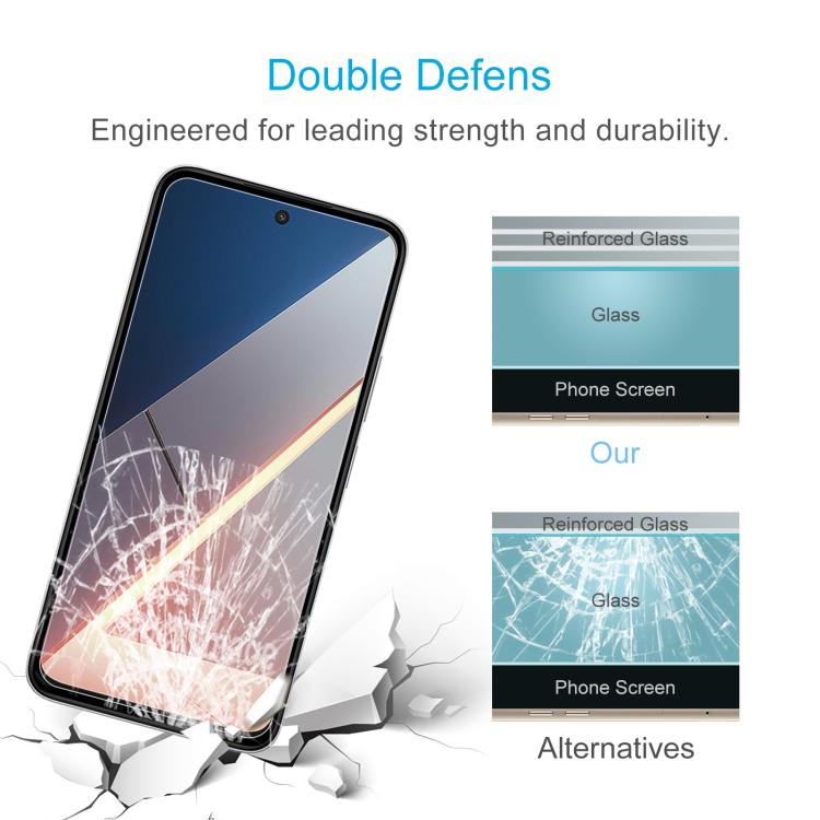 For Xiaomi Poco M7 4G 171mm 50pcs 0.26mm 9H 2.5D Tempered Glass Film