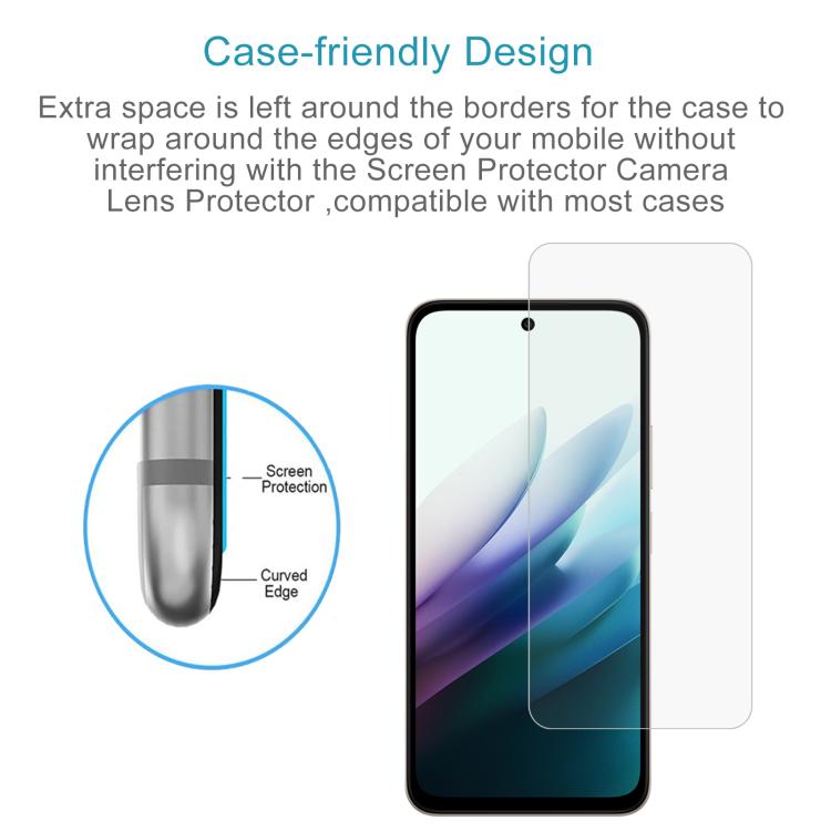For Redmi 15 4G SEA 169.5mm 50pcs 0.26mm 9H 2.5D Tempered Glass Film