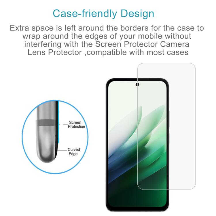 For Redmi 15 5G EU 171mm 50pcs 0.26mm 9H 2.5D Tempered Glass Film