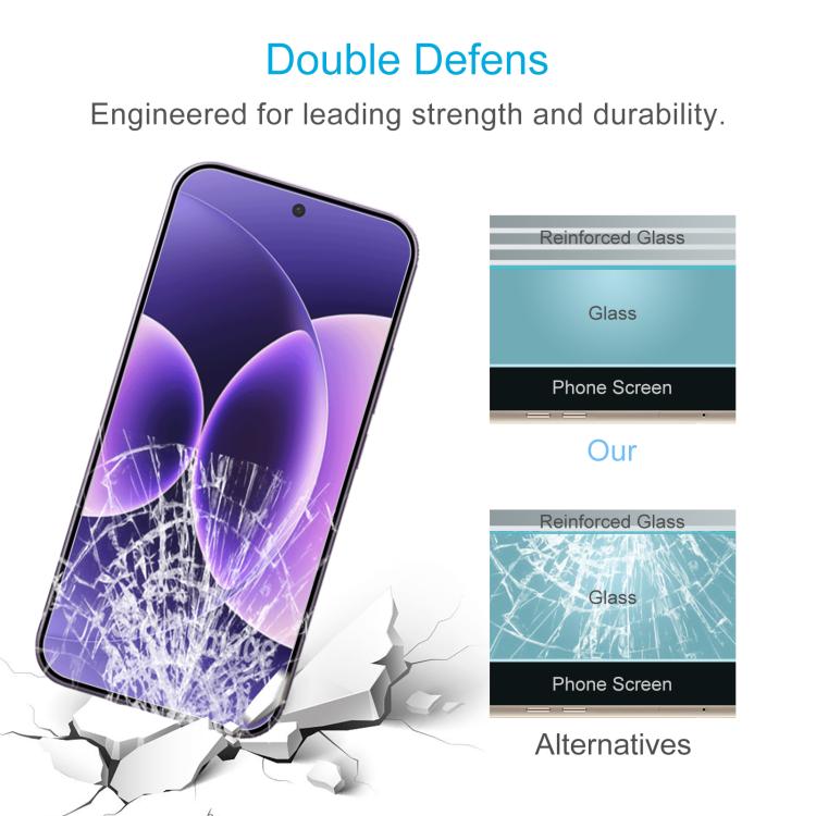 For Xiaomi 17 Pro Max 50pcs 0.26mm 9H 2.5D Tempered Glass Film