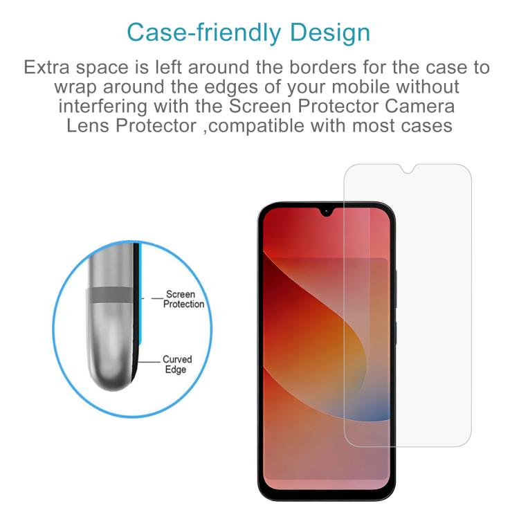 For Redmi 15a 5G 50pcs 0.26mm 9H 2.5D Tempered Glass Film