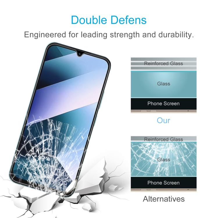 For Xiaomi Poco C85x 5G 50pcs 0.26mm 9H 2.5D Tempered Glass Film