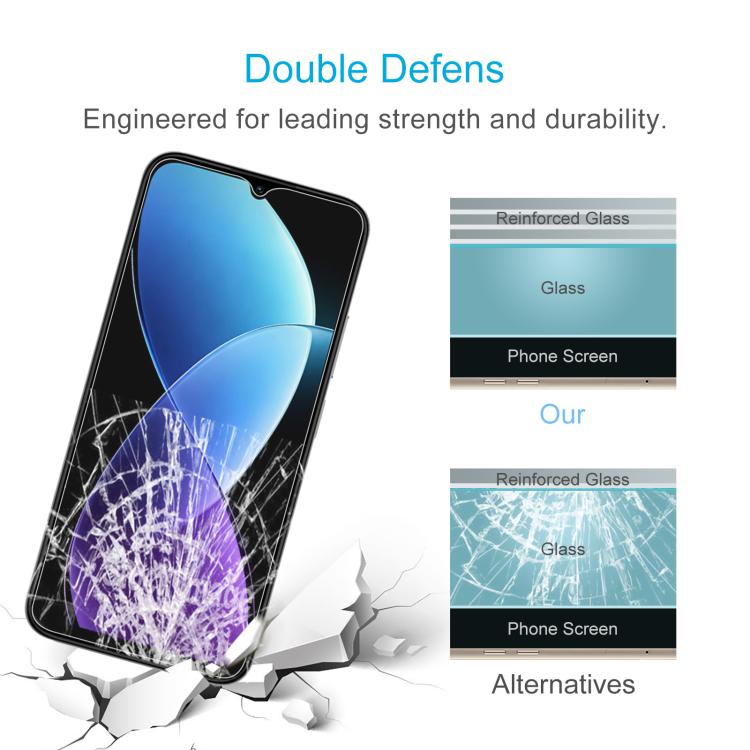 For Redmi R70 5G / R70m 5G 50pcs 0.26mm 9H 2.5D Tempered Glass Film