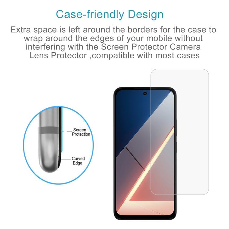 For Xiaomi Poco M8s 5G 50pcs 0.26mm 9H 2.5D Tempered Glass Film