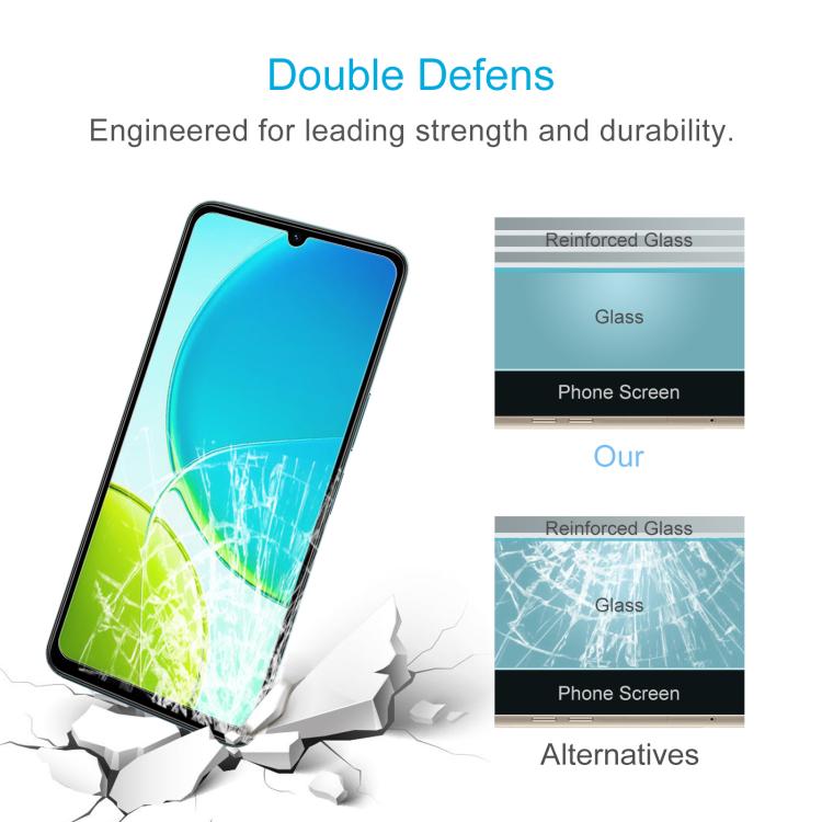 For vivo Y04 4G 0.26mm 9H 2.5D Tempered Glass Film