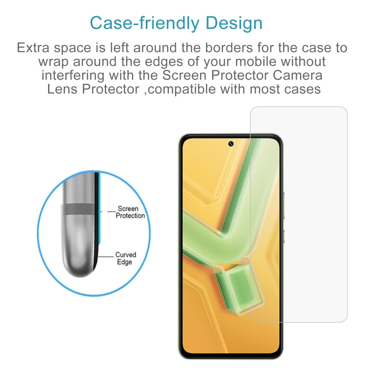 For vivo Y100 / V40 Lite 5G / 4G IDN 10pcs 0.26mm 9H 2.5D Tempered Glass Film