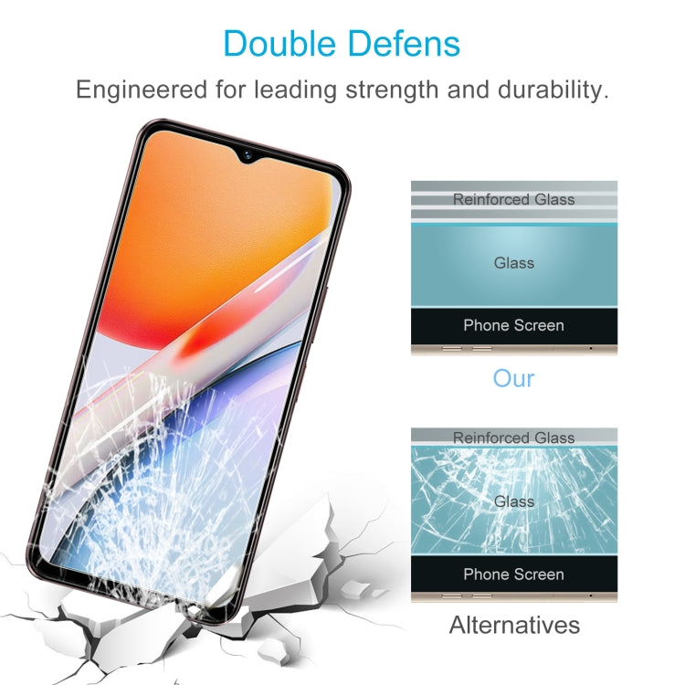 For vivo iQOO Z9 Lite / Y03t / Y37 Pro 10pcs 0.26mm 9H 2.5D Tempered Glass Film
