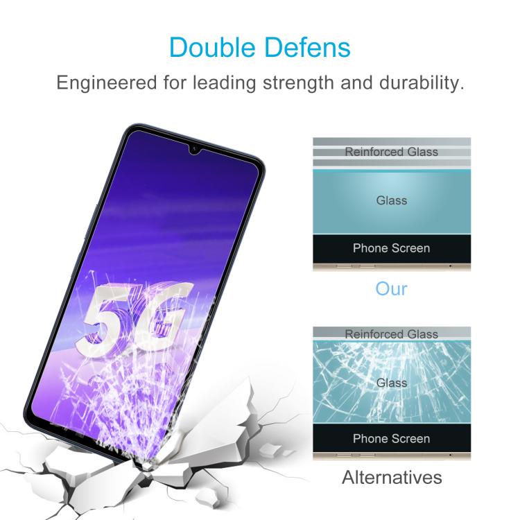 For vivo T4 Lite 10pcs 0.26mm 9H 2.5D Tempered Glass Film