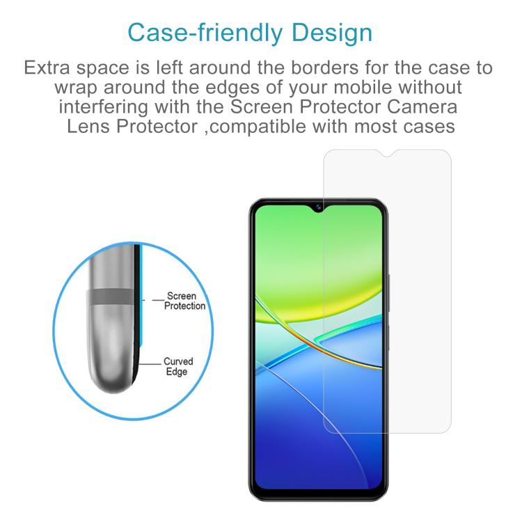 For vivo Y37t 5G 10pcs 0.26mm 9H 2.5D Tempered Glass Film