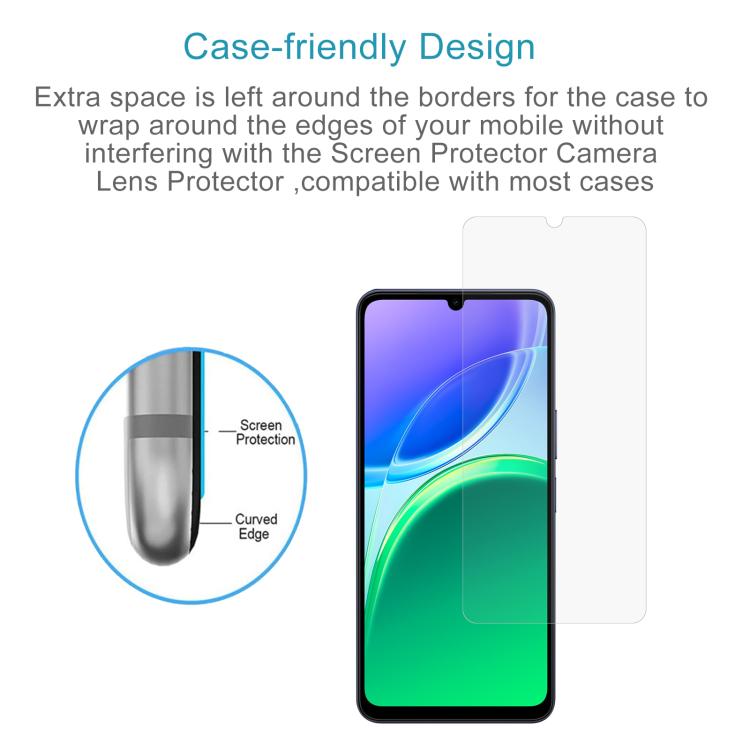 For vivo Y05 4G 10pcs 0.26mm 9H 2.5D Tempered Glass Film