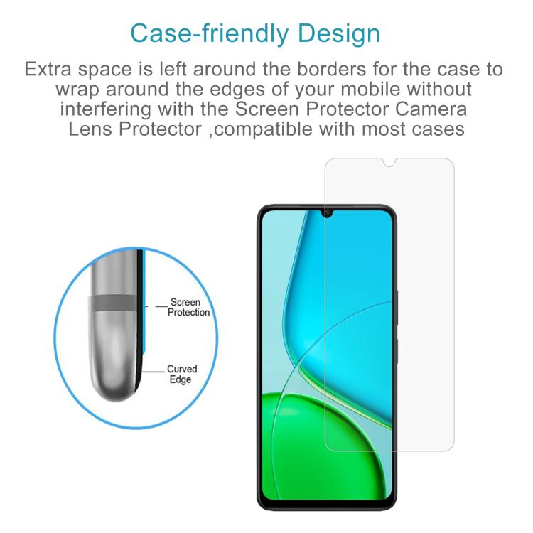 For vivo Y37+ 4G 10pcs 0.26mm 9H 2.5D Tempered Glass Film