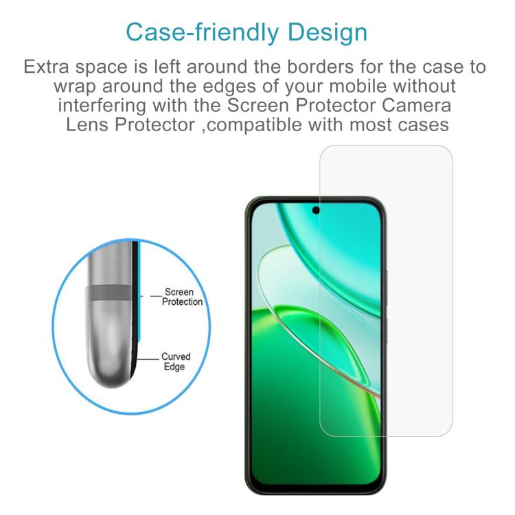 For vivo T5x 5G 10pcs 0.26mm 9H 2.5D Tempered Glass Film