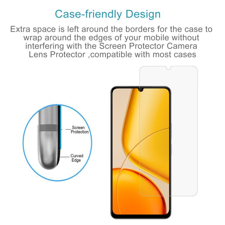 For vivo Y50e 5G 10pcs 0.26mm 9H 2.5D Tempered Glass Film