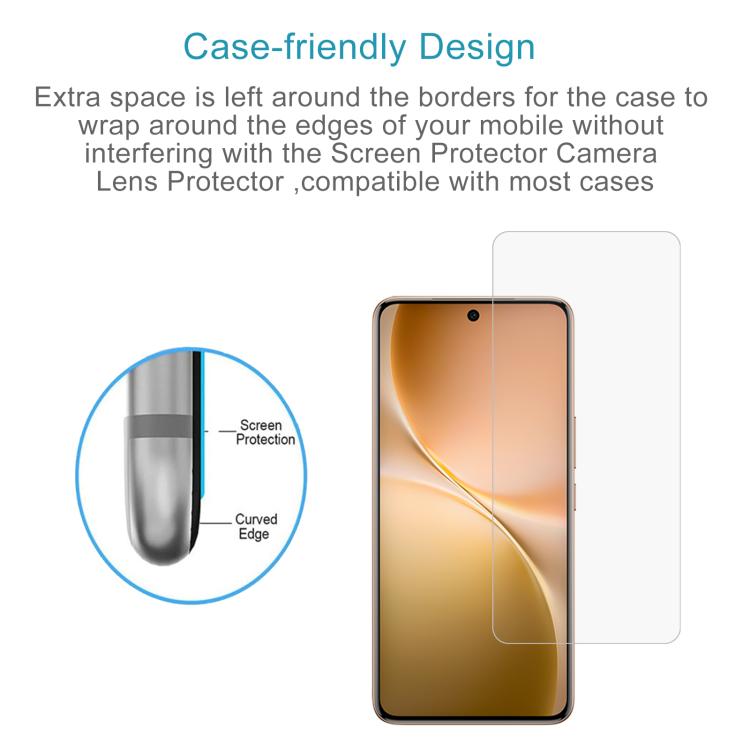 For vivo Y60 5G 50pcs 0.26mm 9H 2.5D Tempered Glass Film