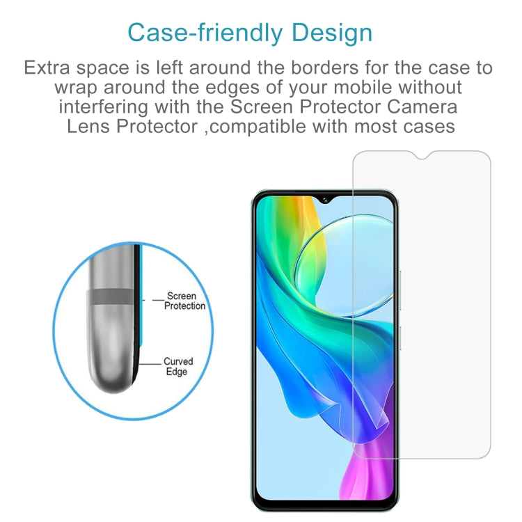 For vivo Y18e / Y18 50pcs 0.26mm 9H 2.5D Tempered Glass Film