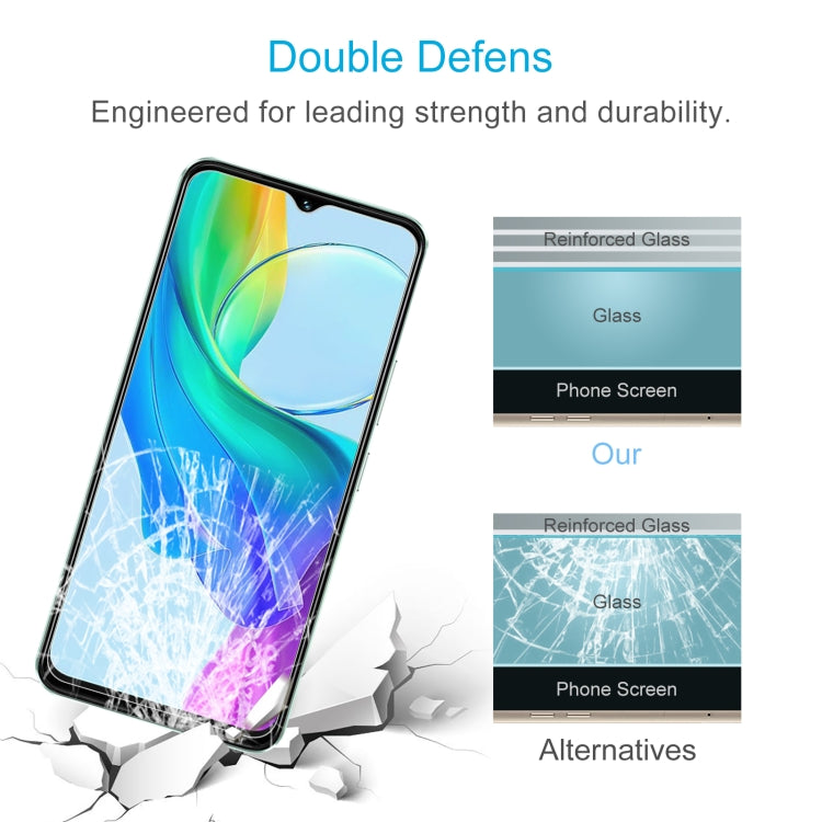 For vivo Y18e / Y18 50pcs 0.26mm 9H 2.5D Tempered Glass Film