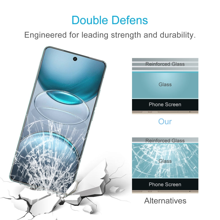 For vivo X100s / Y300 Pro 50pcs 0.26mm 9H 2.5D Tempered Glass Film
