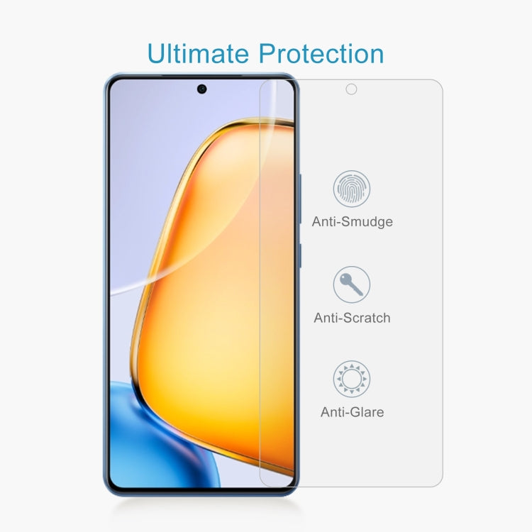 For vivo Y200 GT / iQOO Z9 Turbo+ 50pcs 0.26mm 9H 2.5D Tempered Glass Film
