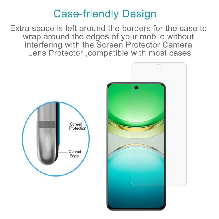 For vivo Y300i 50pcs 0.26mm 9H 2.5D Tempered Glass Film