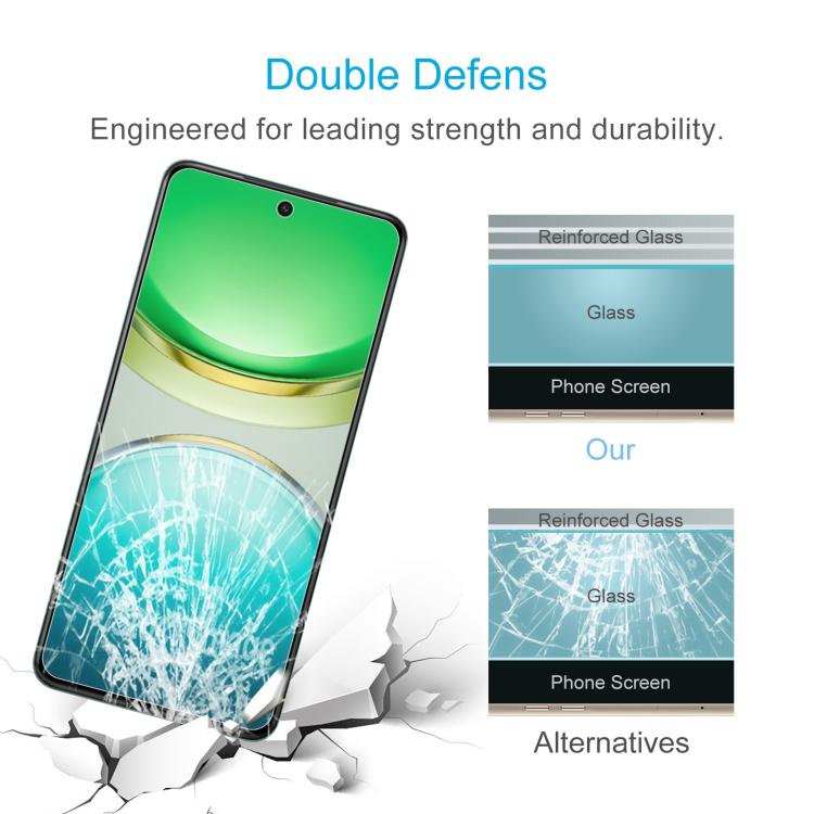 For vivo Y300i 50pcs 0.26mm 9H 2.5D Tempered Glass Film