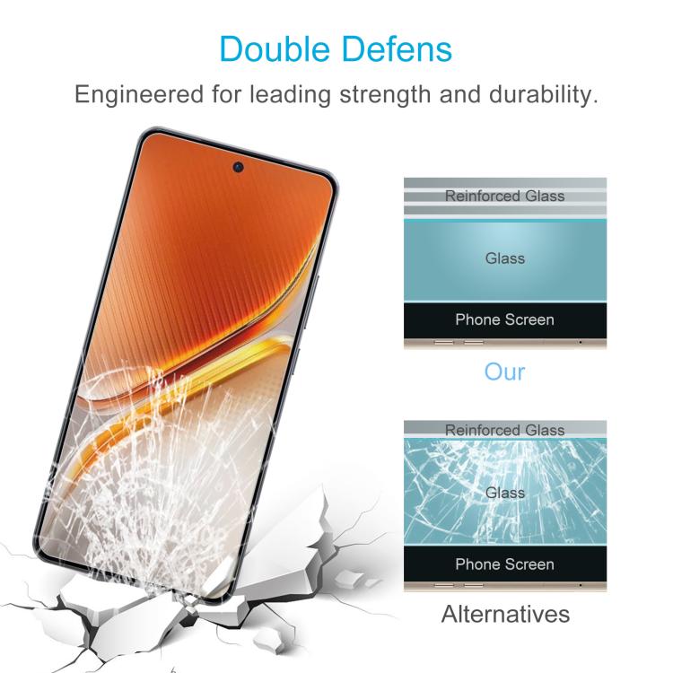 For vivo iQOO Z10 50pcs 0.26mm 9H 2.5D Tempered Glass Film