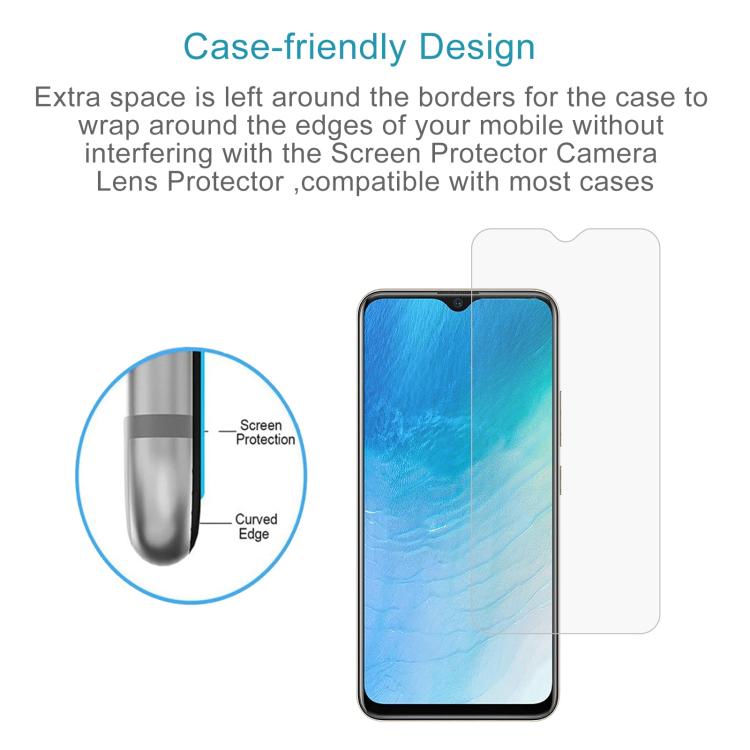 For vivo Y19 5G 50pcs 0.26mm 9H 2.5D Tempered Glass Film