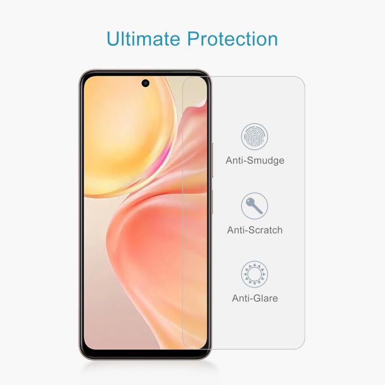 For vivo Y28 4G / Y19s 50pcs 0.26mm 9H 2.5D Tempered Glass Film