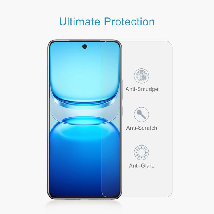 For vivo iQOO Z10R 50pcs 0.26mm 9H 2.5D Tempered Glass Film