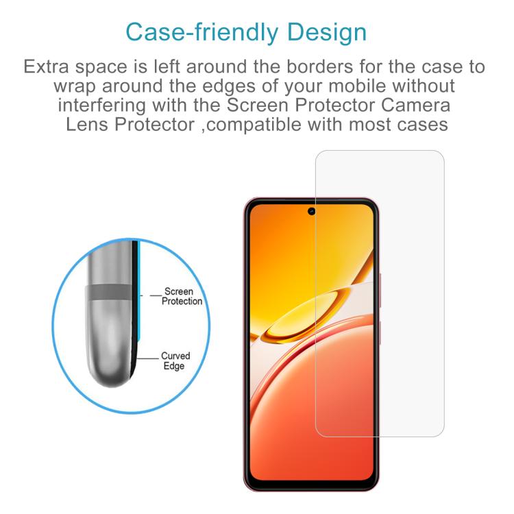 For vivo Y31 5G 2025 50pcs 0.26mm 9H 2.5D Tempered Glass Film