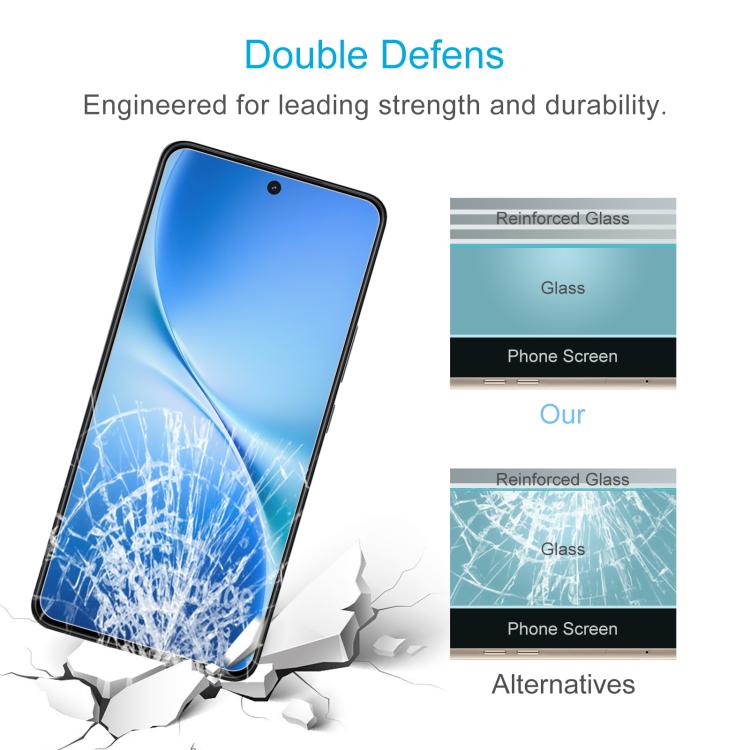 For vivo V60 Lite 4G 50pcs 0.26mm 9H 2.5D Tempered Glass Film