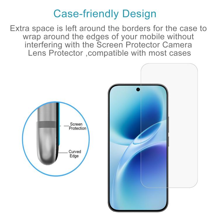 For vivo S50 Pro mini 5G 50pcs 0.26mm 9H 2.5D Tempered Glass Film