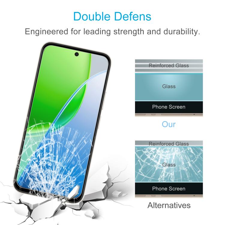 For vivo Y31d 4G 50pcs 0.26mm 9H 2.5D Tempered Glass Film