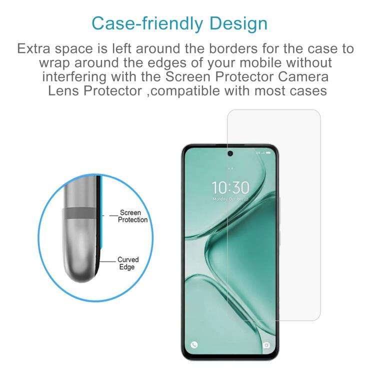 For vivo iQOO Z11x 5G 50pcs 0.26mm 9H 2.5D Tempered Glass Film