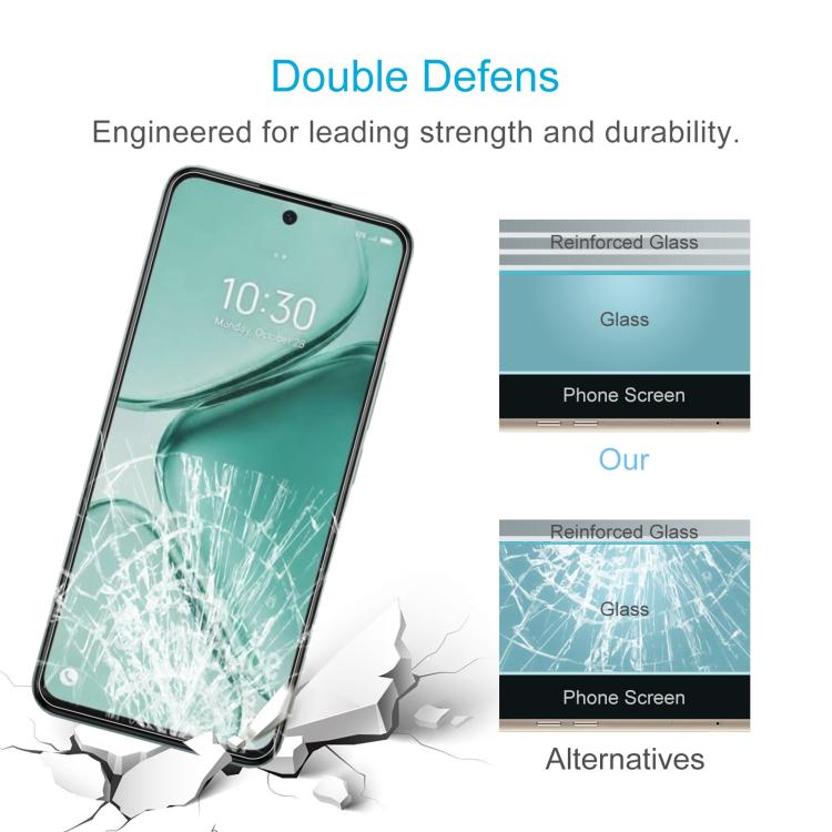 For vivo iQOO Z11x 5G 50pcs 0.26mm 9H 2.5D Tempered Glass Film
