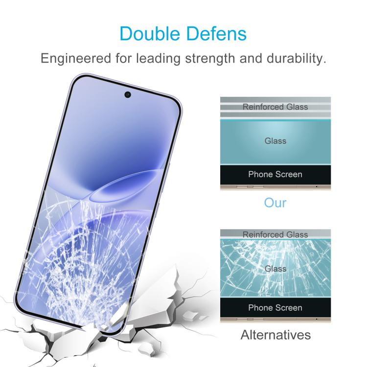 For vivo V70 FE 5G 50pcs 0.26mm 9H 2.5D Tempered Glass Film