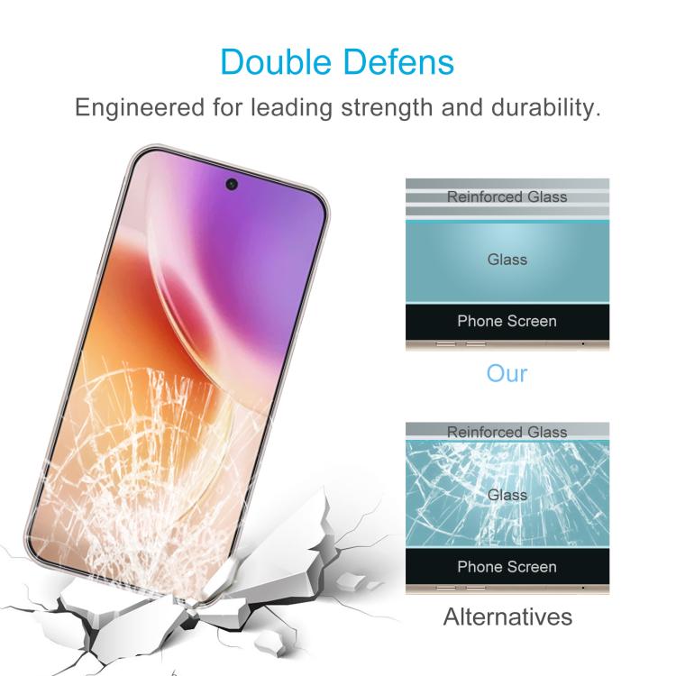 For vivo X300s 50pcs 0.26mm 9H 2.5D Tempered Glass Film