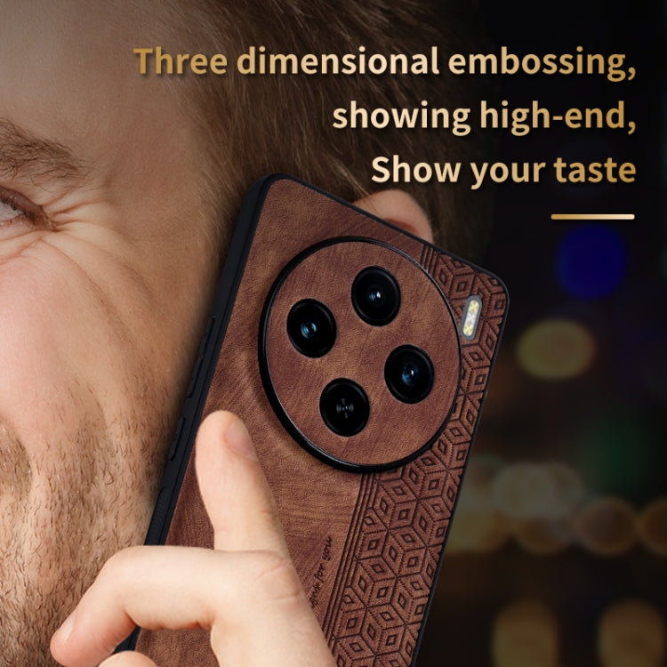 For vivo X100s AZNS 3D Embossed Skin Feel Phone Case