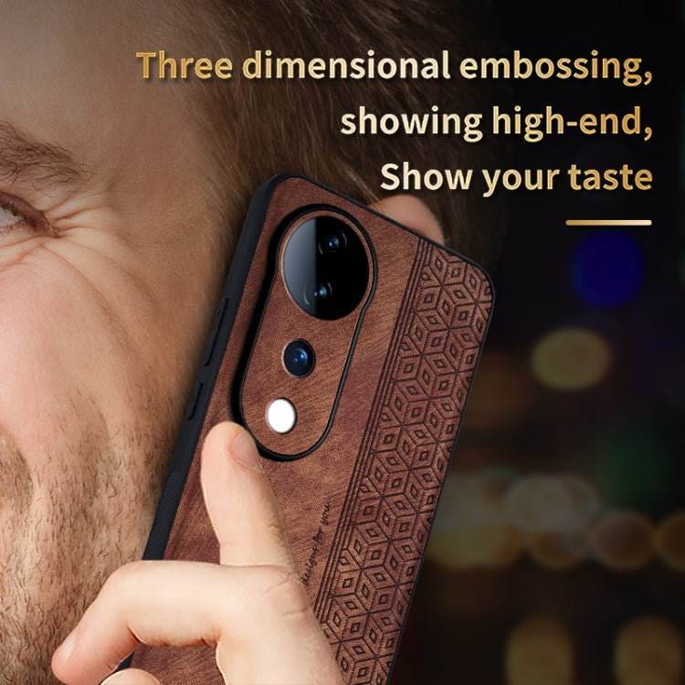 For vivo S19 AZNS 3D Embossed Skin Feel Phone Case