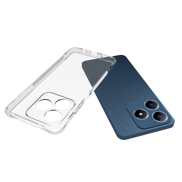 For Realme C63 4G Shockproof Non-slip Thickening TPU Phone Case - Transparent