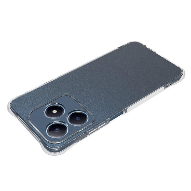 For Realme C63 4G Shockproof Non-slip Thickening TPU Phone Case - Transparent
