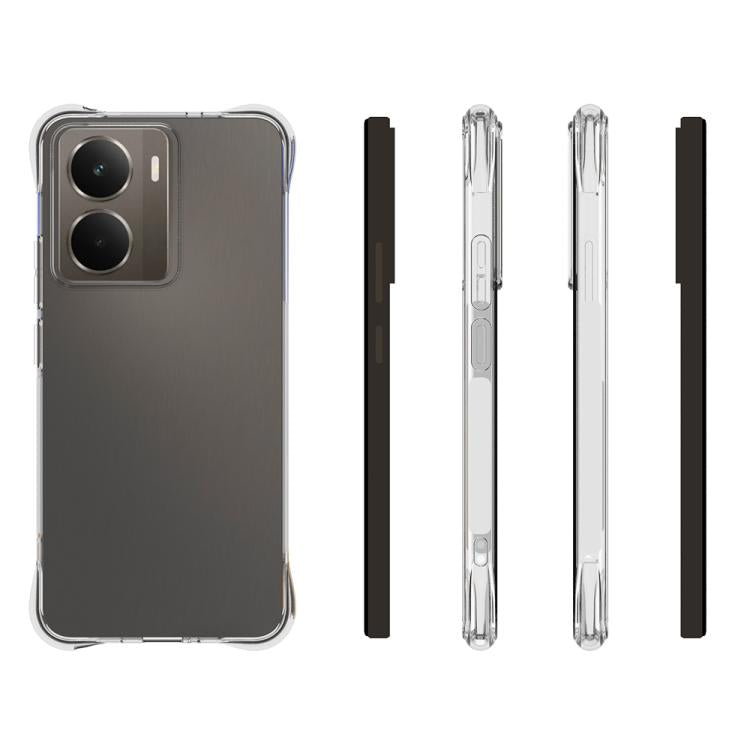 For Realme 14 5G Shockproof Non-slip Thickening TPU Phone Case - Transparent